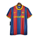 CAMISA RETRO DO BARCELONA 10/11 VERMELHO E AZUL
