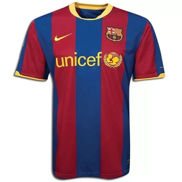 CAMISA RETRO DO BARCELONA 10/11 VERMELHO E AZUL